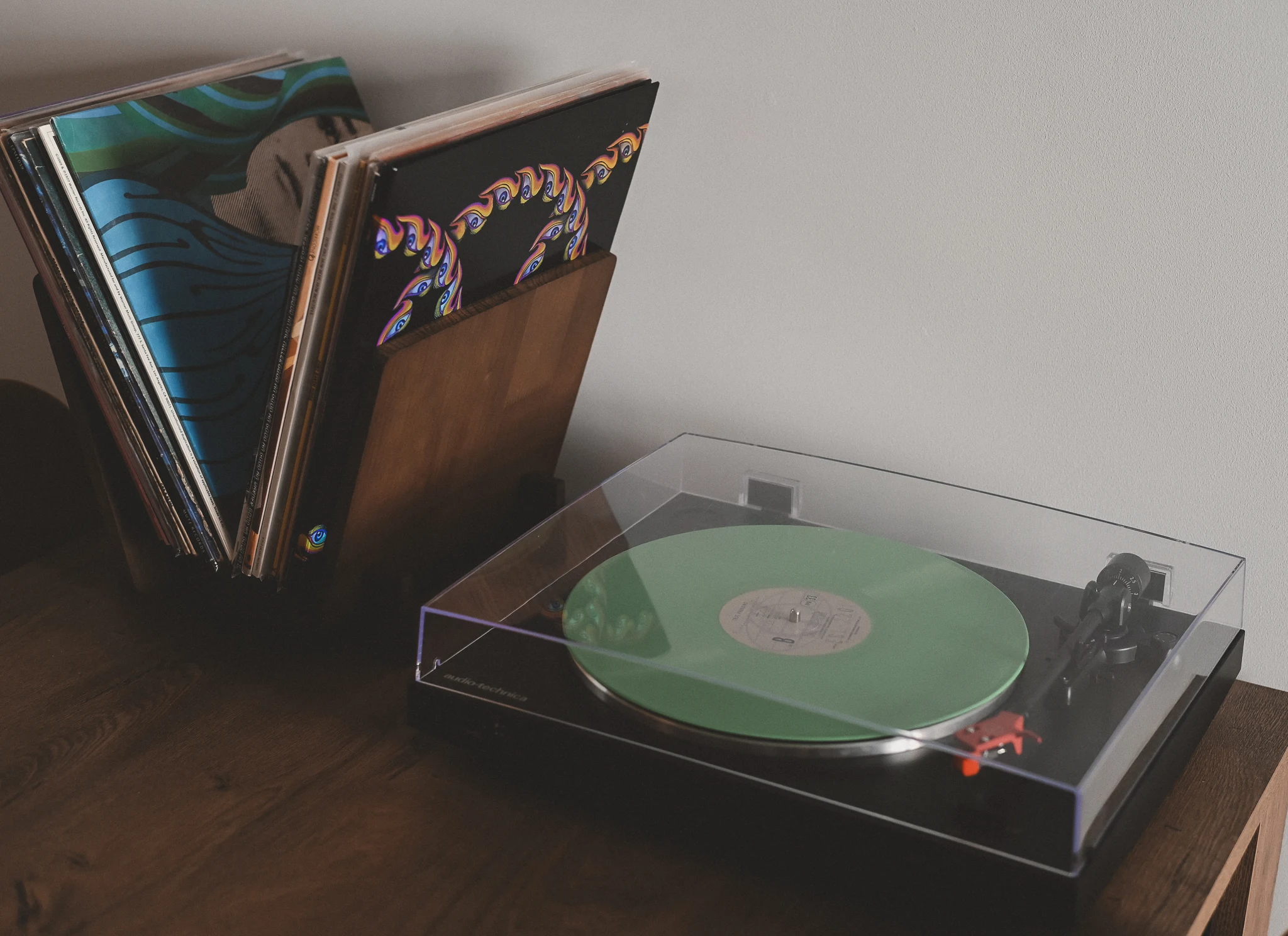 Record player connected to Sonos